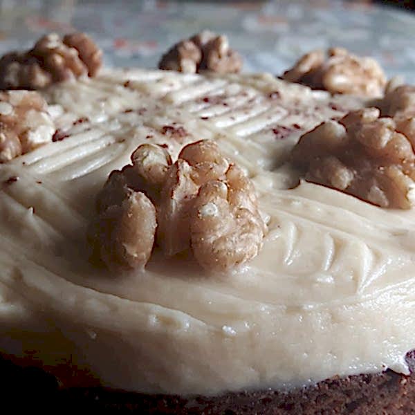 Walnut and coffee cake