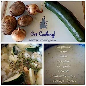 what can i make with courgettes - courgette soup