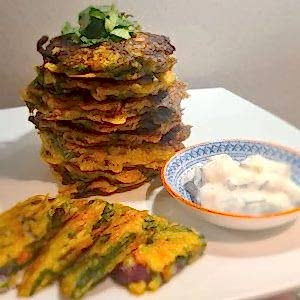 spinach and carrot pancakes